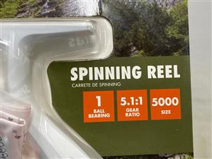OZARK TRAIL OTX 3000 SPINNING FISHING REEL, 5.1:1 GEAR RATIO Brand New
